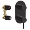 Matte Black Tub and Shower Faucet Set with Handheld, Rain Shower Head